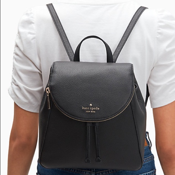 SOLD! NWT Kate Spade Leila Medium Leather Flap Backpack - Picture 3 of 17